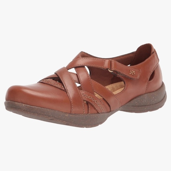Clarks Collection Brown Roseville Step Mary Jane Flat - Size 7 - Picture 1 of 14